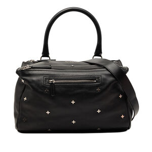 Pre-Loved Givenchy Medium Calfskin Cross Studded Pandora Satchel